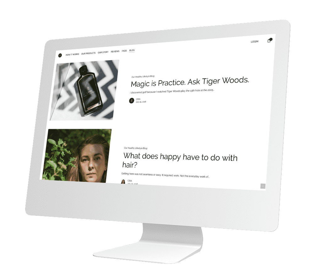 Cria Hair Digital Marketing Image