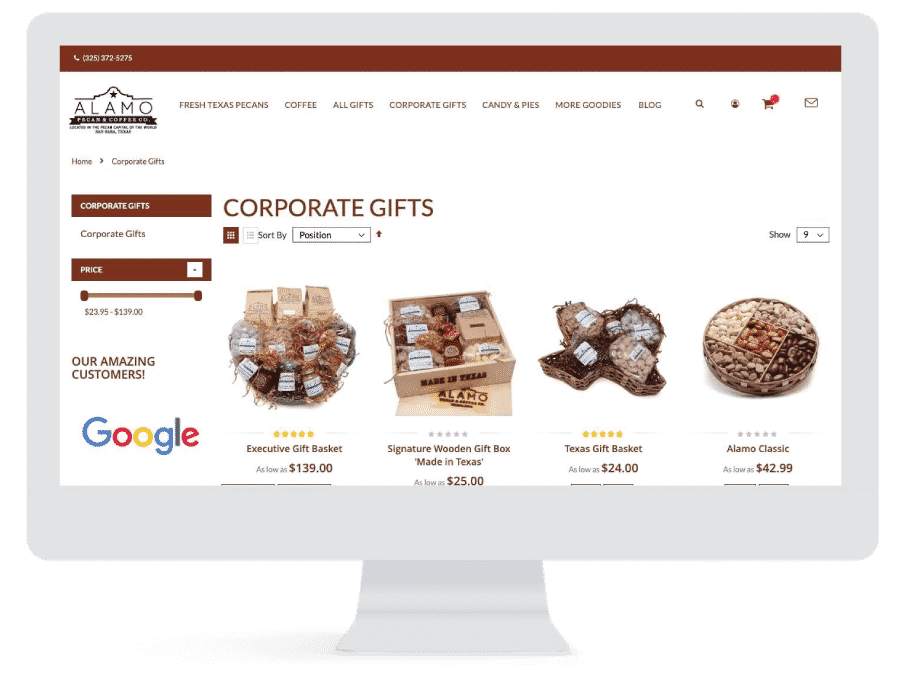 Alamo Pecan Interface Design Image