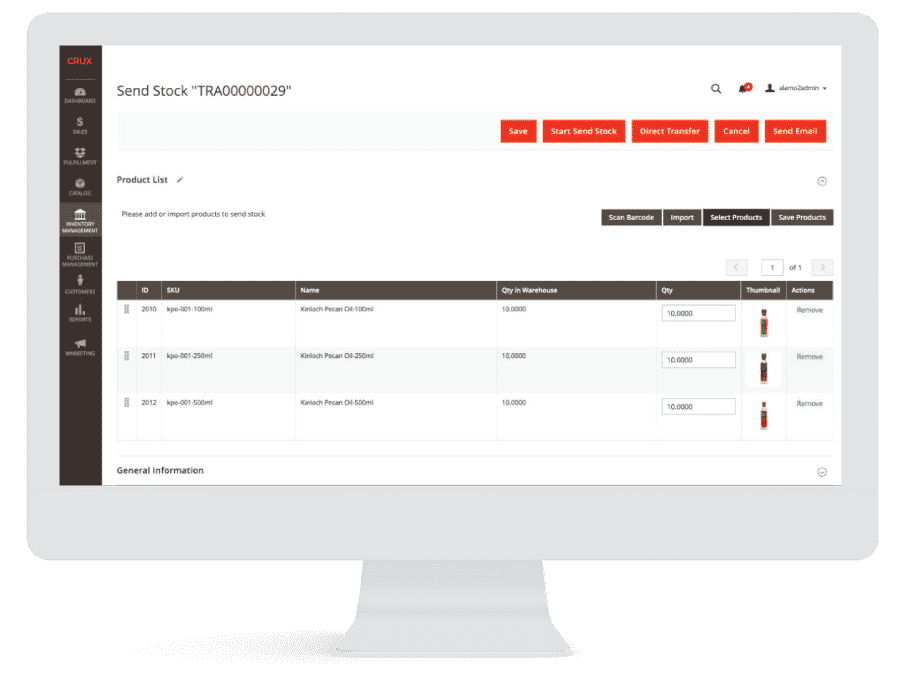 Alamo Pecan Inventory Management