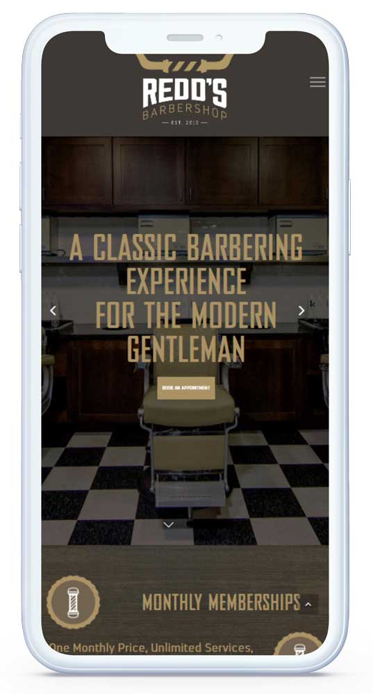 Redd's Barbershop Mobile Responsive Image