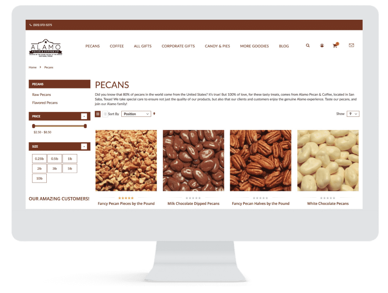 Alamo Pecan Ecommerce Image