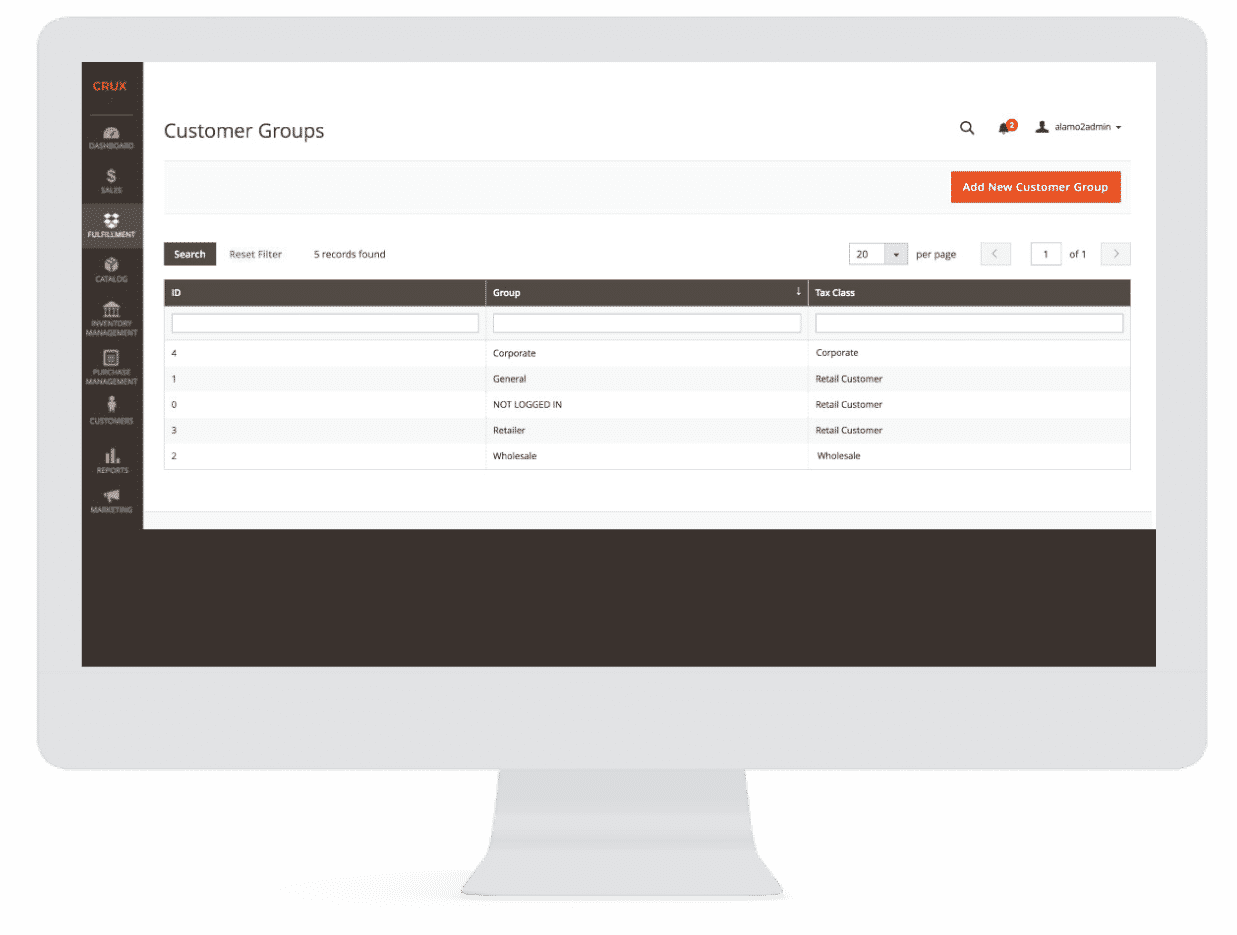 Alamo Pecan User Management Image