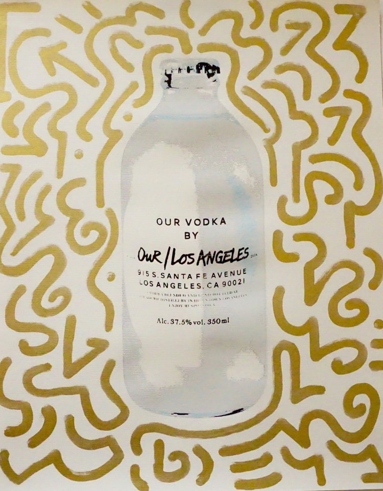 Los Angeles bottle Commercial Image