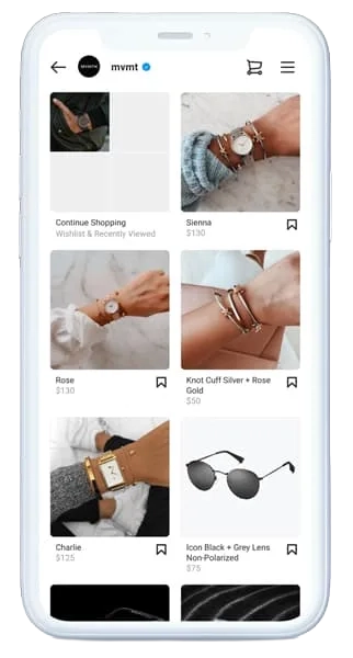 Facebook Introducing Shops - A New Way to Sell On Facebook & Instagram 5 LPC blog ig shops mvmt watches 2