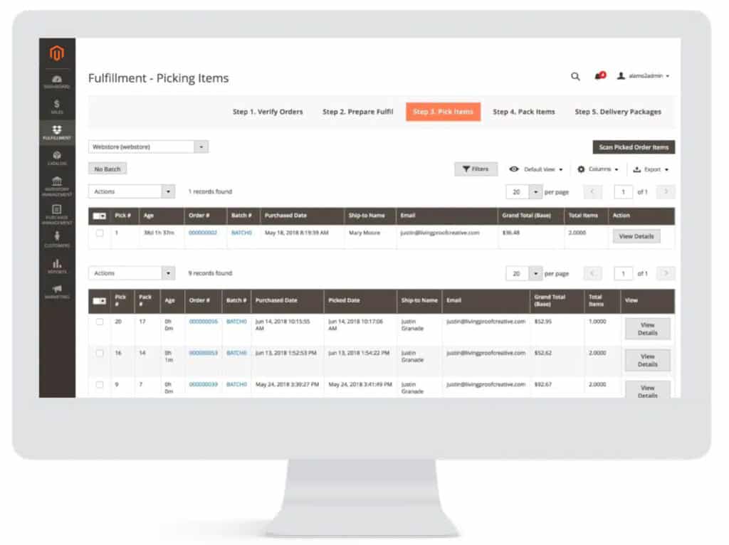 magento processing sales ecommerce sales fulfillment example