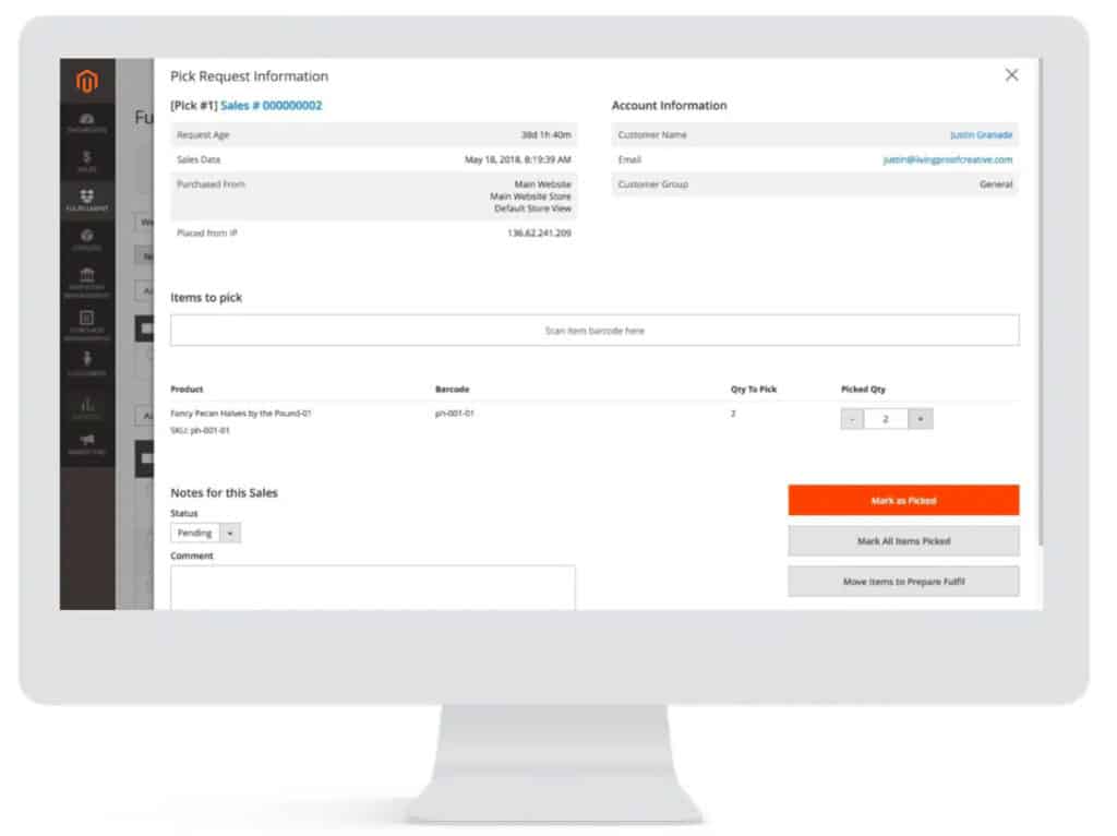 magento fulfillment ecommerce fulfillment example
