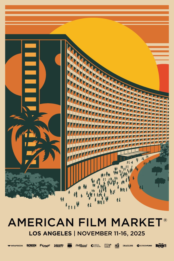 AFM-2025-Official-Event-Poster-24x36in American Film Market 2025 poster design.