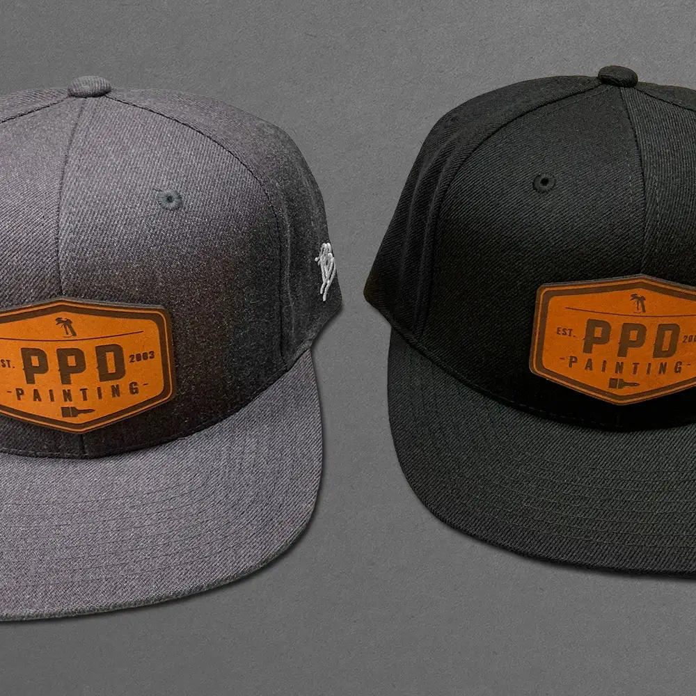 PPD-case-study-promo-hats Custom merchandise design.