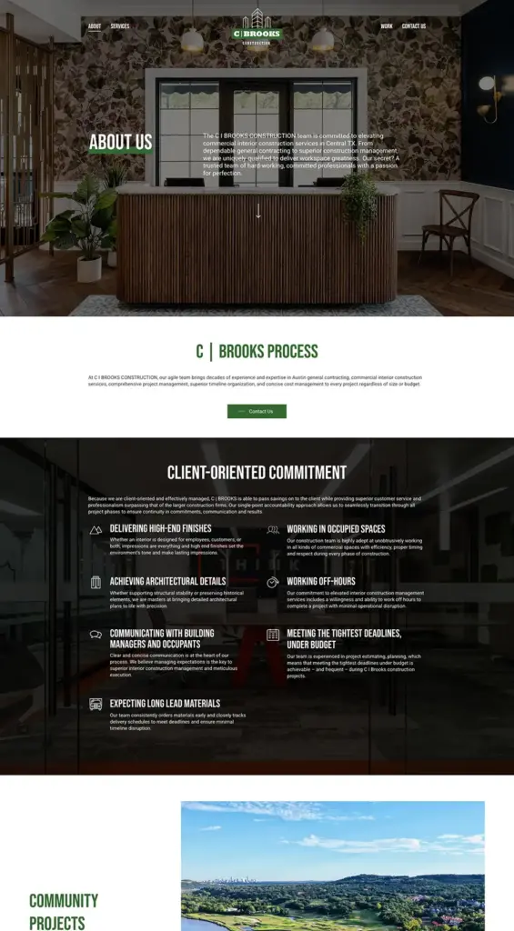 C Brooks Construction About Us