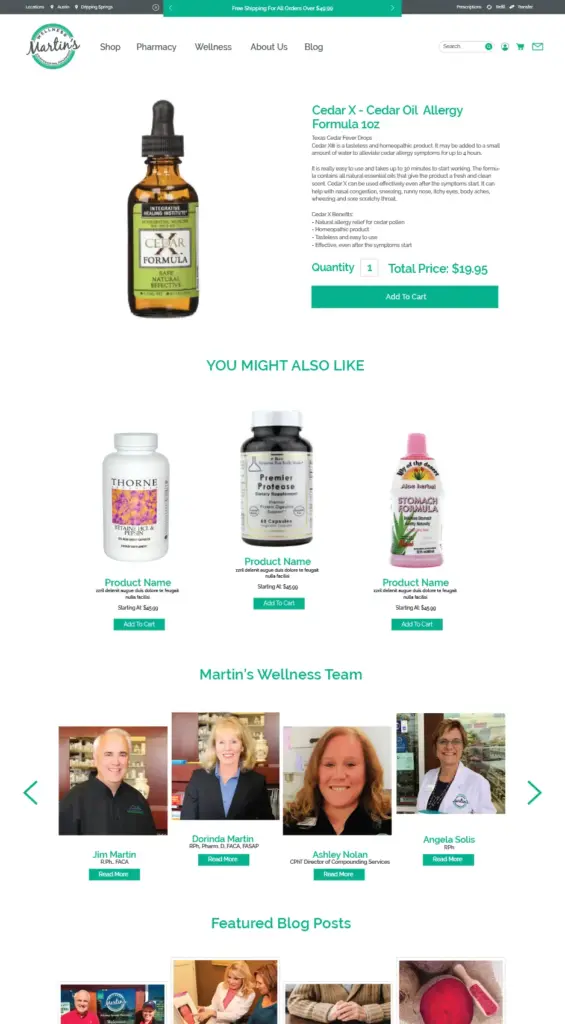 Martins Wellness Single Product