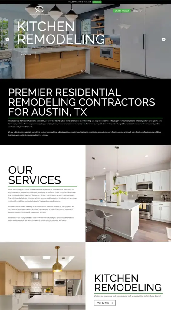 Renaissance Contracting Home