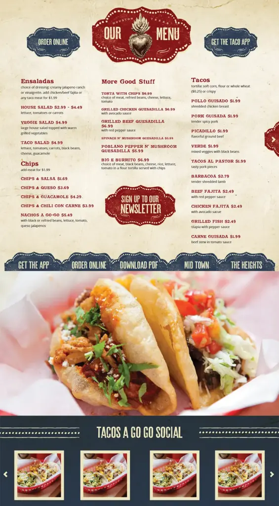 Tacos A Go Go Home 2