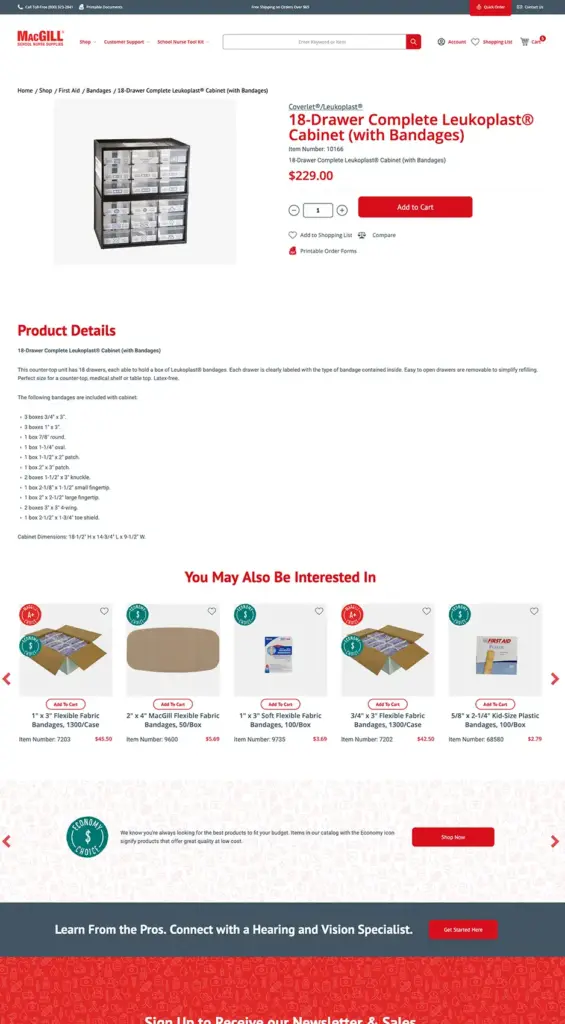 MacGill Product Page