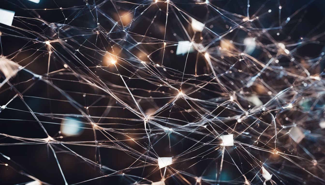 A network of interconnected web pages seen from above.