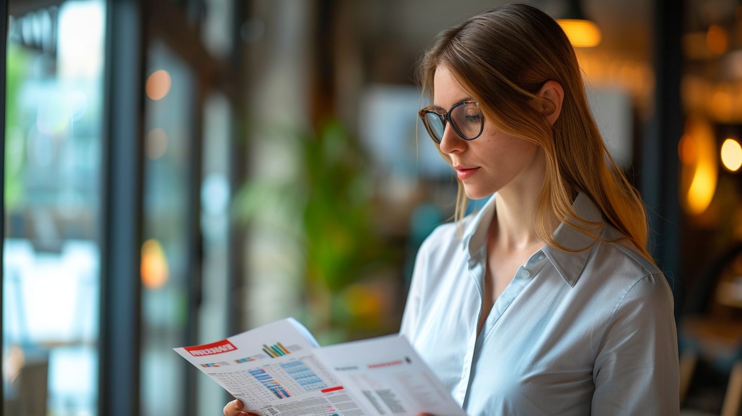A professional woman studying a Magento hosting providers comparison chart. A professional woman studying a Magento hosting providers comparison chart.