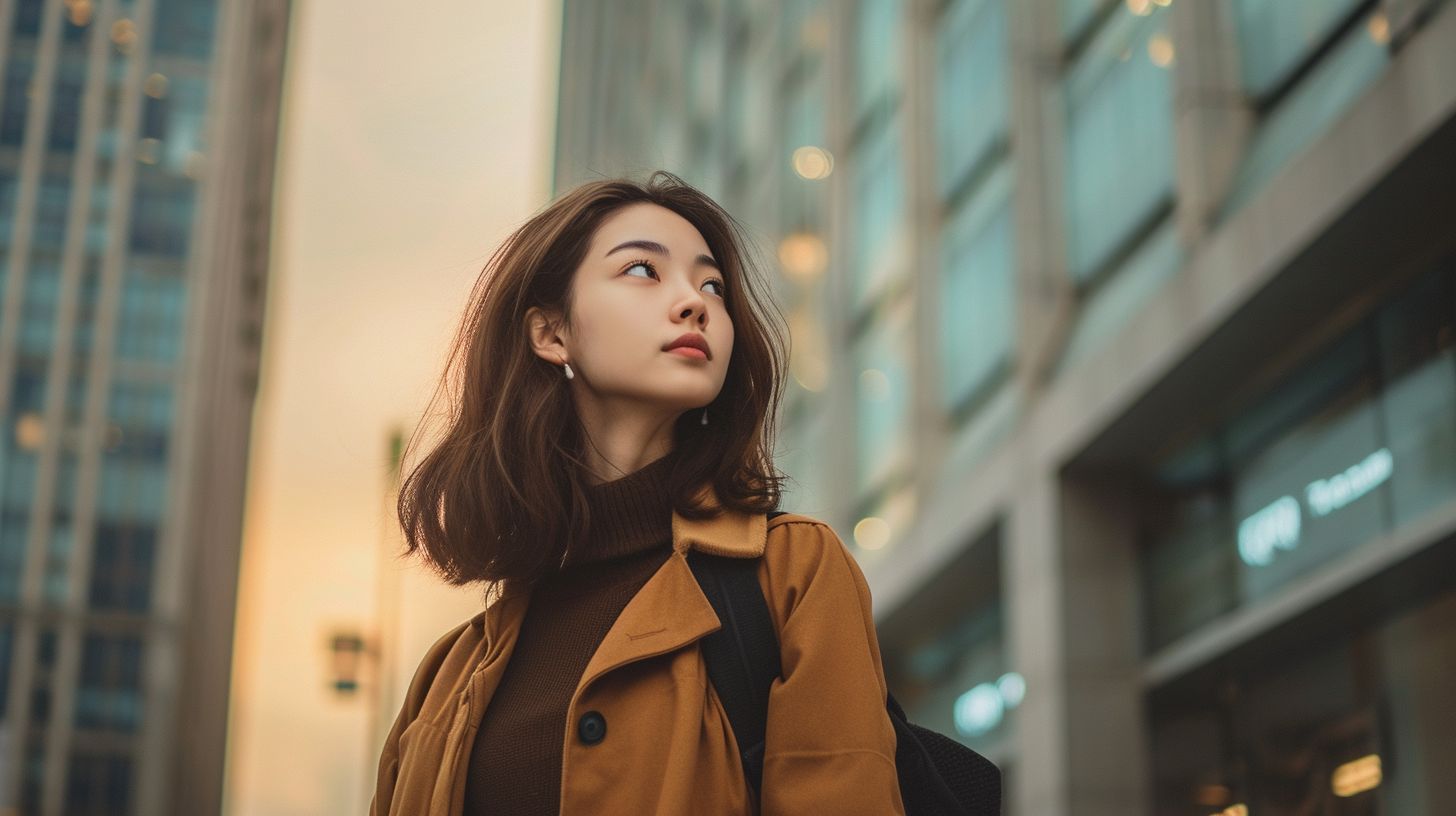 A professional model showcasing MageComp in a modern cityscape. A professional model showcasing MageComp in a modern cityscape.