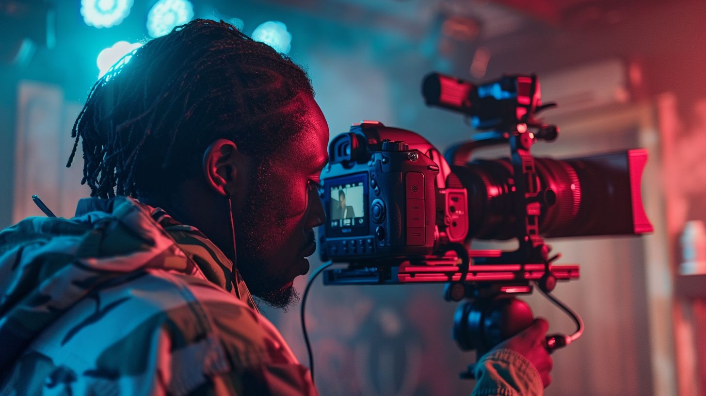 Creating SEO-optimized title and engaging description for a DSLR video.