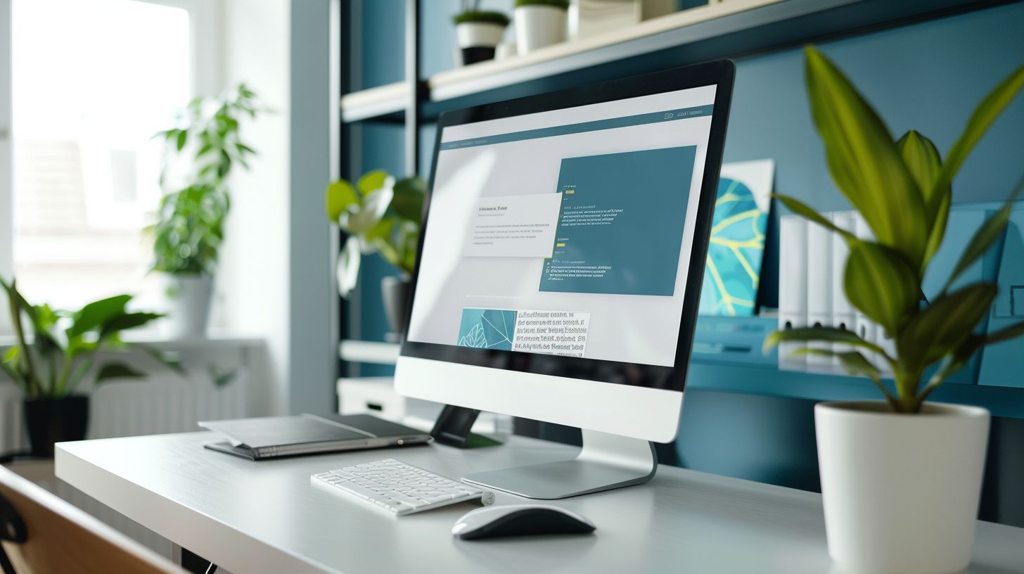 A minimalistic and modern website interface design captured with a high-resolution camera. A minimalistic and modern website interface design captured with a high-resolution camera.