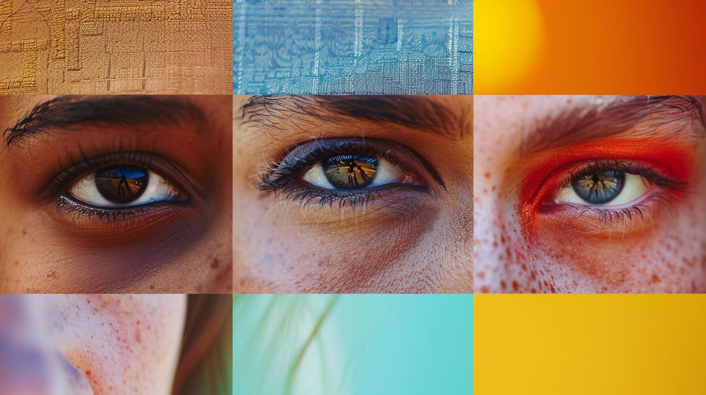 A modern website interface with clean lines and vibrant colors.