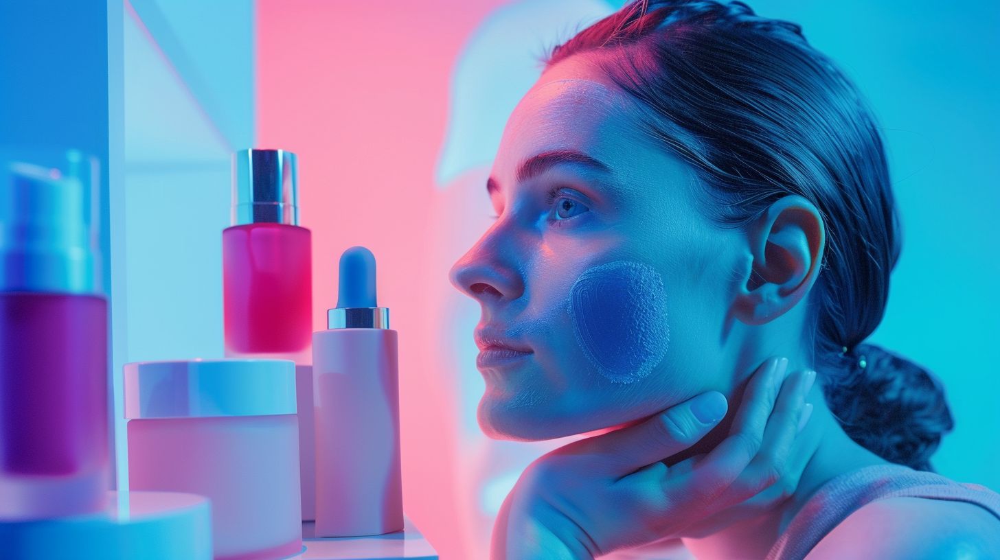 A colorful product display in a social media ad. A colorful product display in a social media ad.