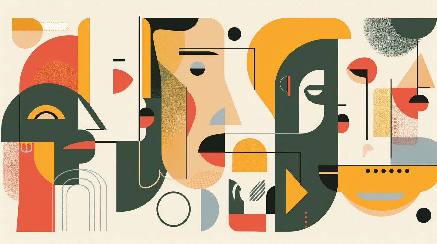 A set of minimalist vector illustrations depicting brand-specific elements and Graphic Design. A set of minimalist vector illustrations depicting brand-specific elements and Graphic Design.