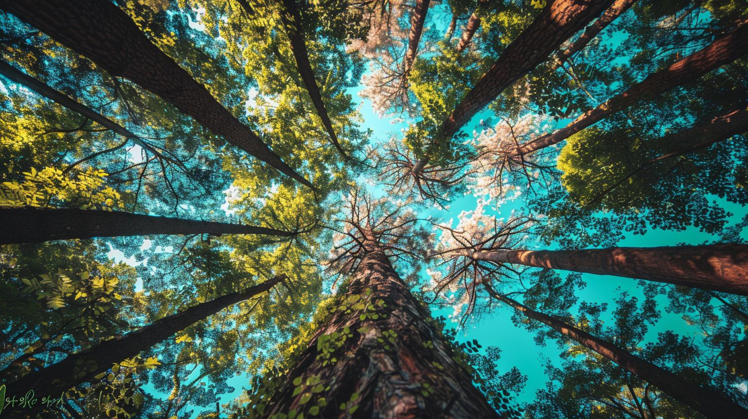 An image of a vibrant forest with a tree featuring a brand logo. An image of a vibrant forest with a tree featuring a brand logo.
