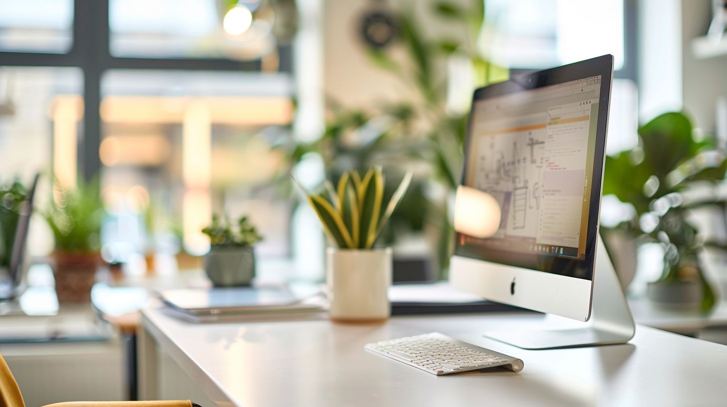 A modern content marketing toolbox on a clean office backdrop. A modern content marketing toolbox on a clean office backdrop.