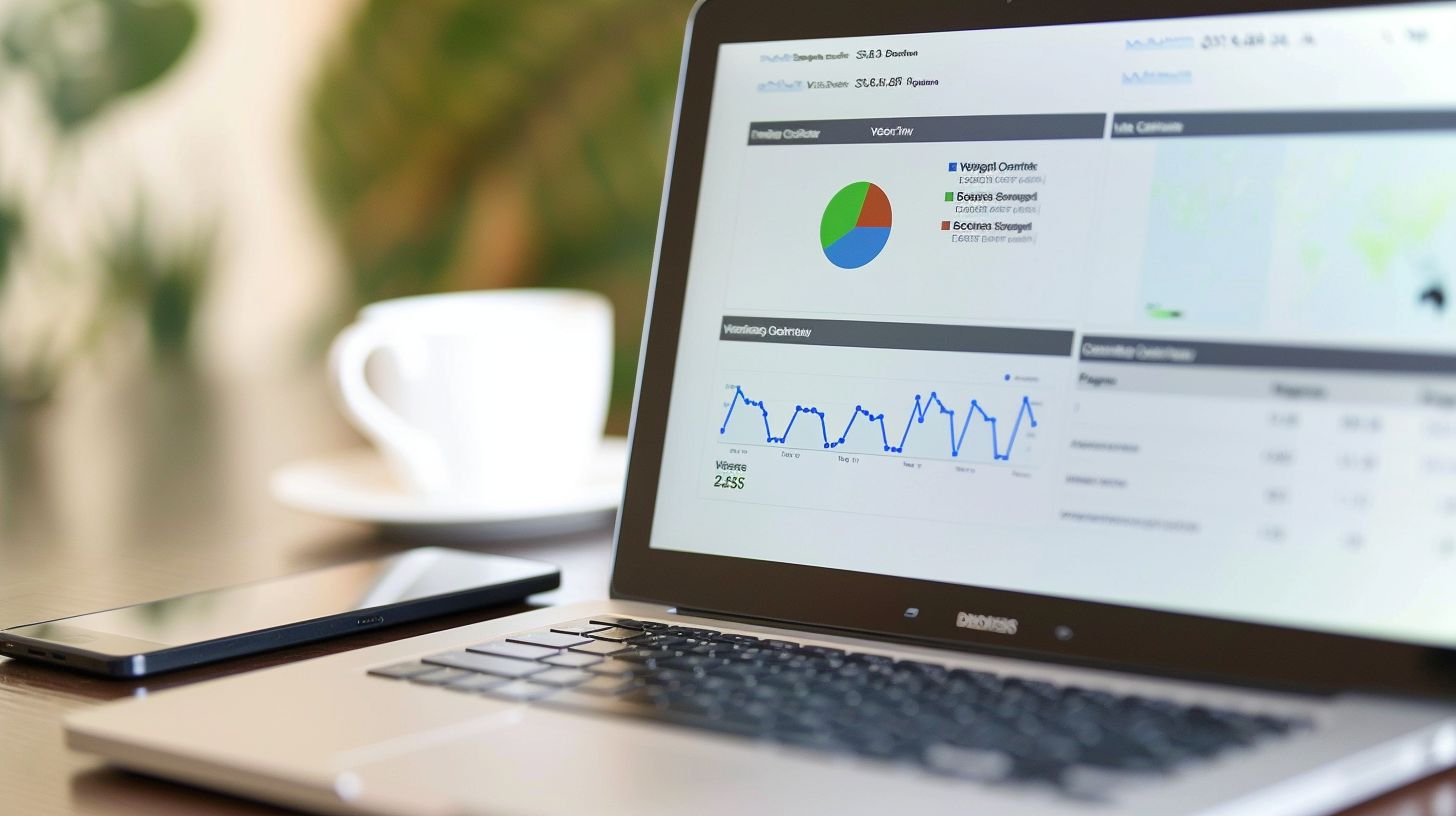 A modern office desk displaying top content marketing tools. A modern office desk displaying top content marketing tools.