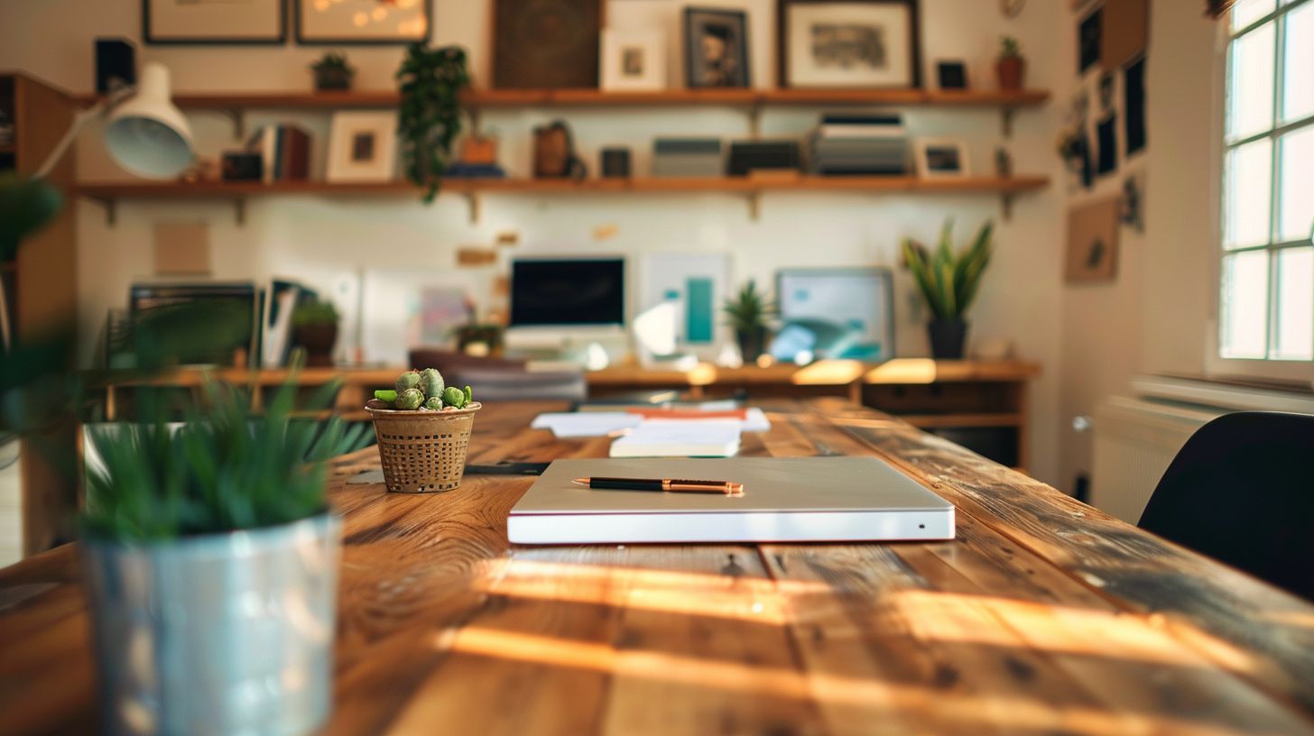 The logo of top-rated digital marketing agencies on a modern desk.