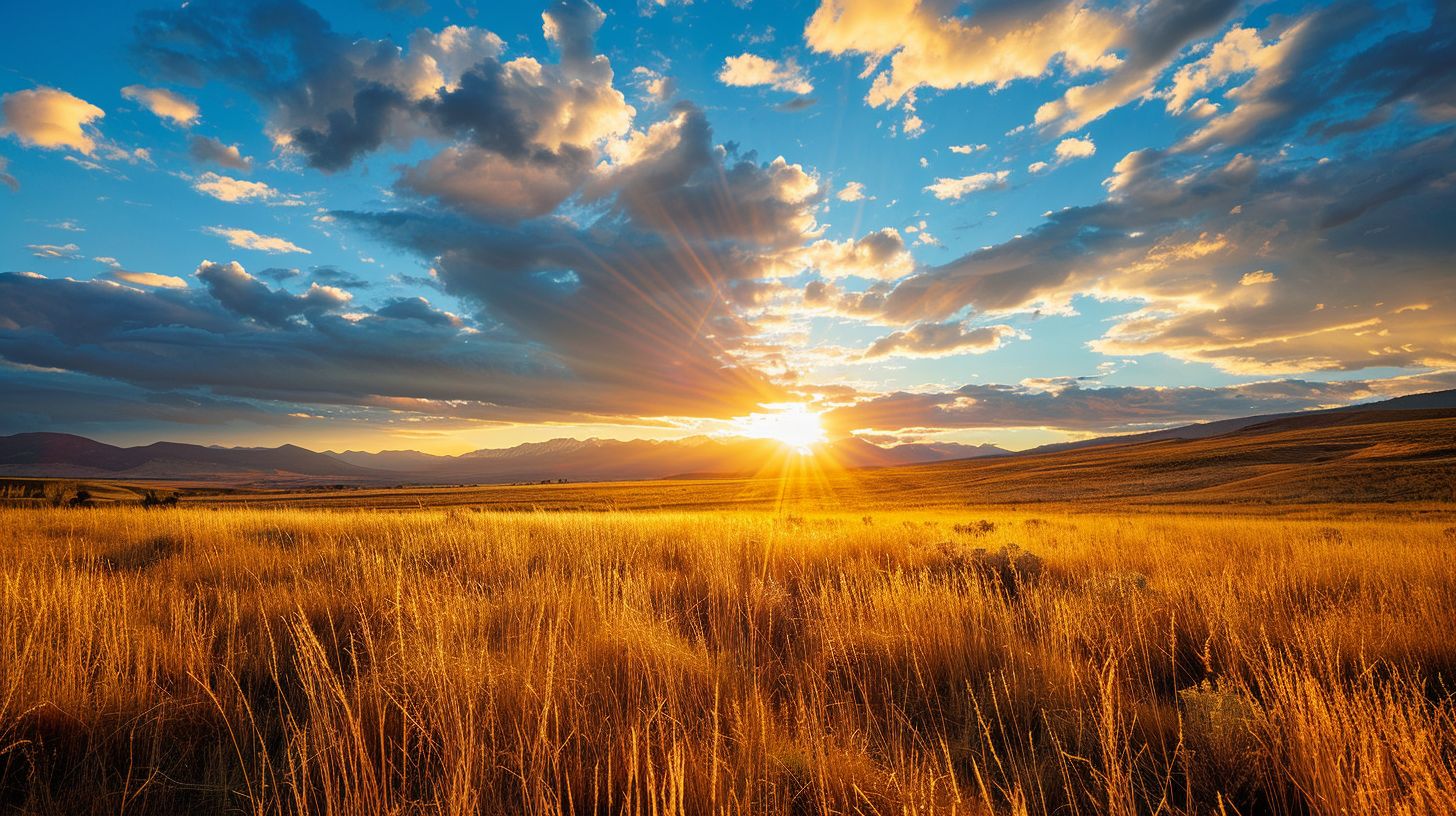 A social media marketing campaign featuring vibrant landscape photography visuals.