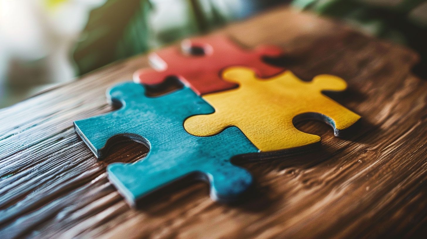 Diverse puzzle pieces coming together. Diverse puzzle pieces coming together.
