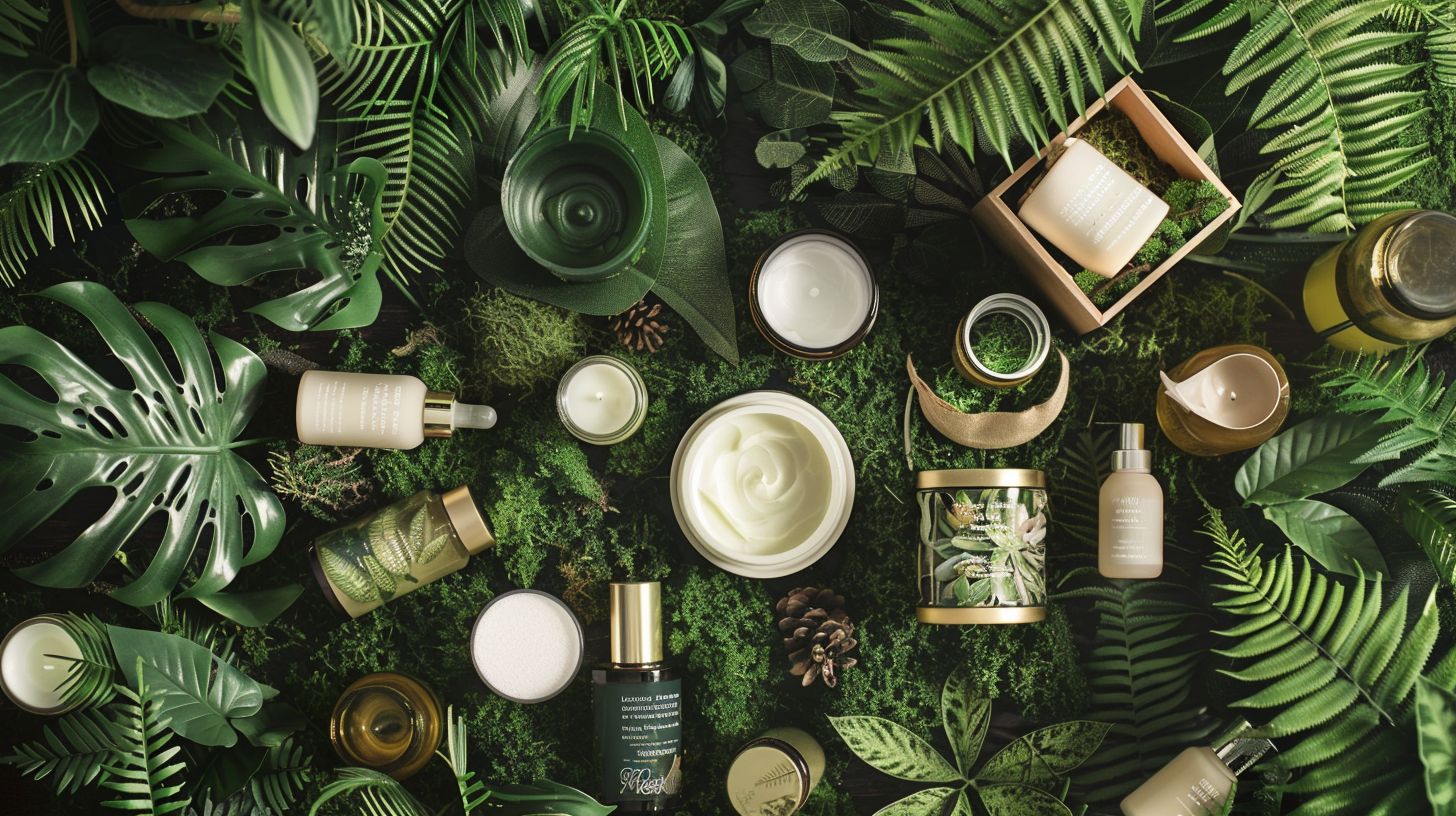 A variety of popular products displayed in a natural setting. A variety of popular products displayed in a natural setting.